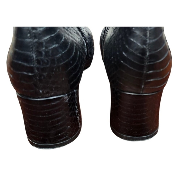 Gianni Barbato archive rare Python Leather black ankle boots shoes Size: EU 39.5 - Picture 8 of 12